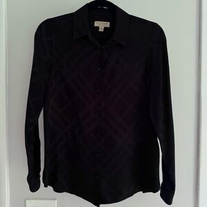 *FAIR CONDITION* Burberry Check Silk Shirt
